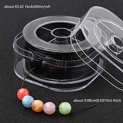 Круглая эластичная кристаллическая нить&nbsp;EW-YW0002-D02-04