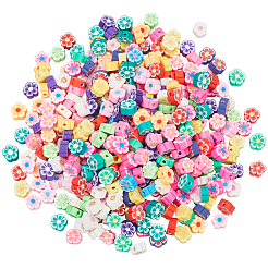 400шт ручной работы из полимерной глины цветок цветок сливы бусины&nbsp;CLAY-SP0001-17