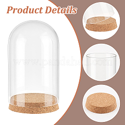 Glaskuppelabdeckung&nbsp;AJEW-WH0314-446D
