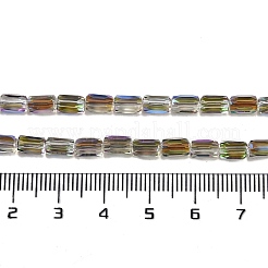 Стеклянные бусины с гальваническим покрытием &nbsp;GLAA-Q101-02A-HP03