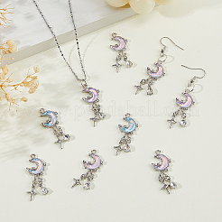 Подвески из сплава 8шт 4 цветов&nbsp;FIND-HS0002-06P