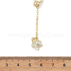 Collane a laccio regolabili con catena a cavo in ottone e catena a graffetta&nbsp;NJEW-JN06150-02