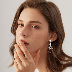 20 шт. 2 цвета латунные серьги-гвоздики с кубическим цирконием KK-BBC0018-56