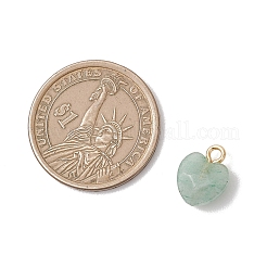 Натуральные подвески в форме сердца из тигрового глаза&nbsp;PALLOY-JF04863