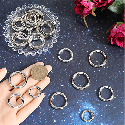 24шт 4 стиля пружинные кольца из цинкового сплава FIND-GF0007-02