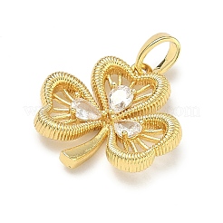 Pendentifs en laiton zircon cubique transparent&nbsp;KK-B171-03G-01