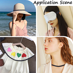 25 ярд нейлоновой волнистой кружевной ленты с бахромой OCOR-GF0004-30G