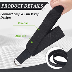 Cinghie a doppio anello in poliestere per l'allenamento yoga&nbsp;AJEW-WH20020-562A
