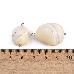 Подвески из натуральных ракушек STAS-D378-30P