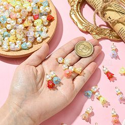 100шт 10 цвета акриловые подвески PALLOY-CJ00058