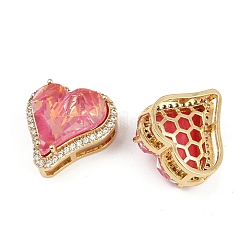 Кулоны из латуни с прозрачным фианитом KK-L240-04G