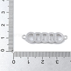 Стойка покрытие латунь микропаве прозрачный кубический цирконий 5 кольца соединительные подвески&nbsp;KK-A234-080P