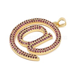 Латунные микро проложить кубического циркония подвески KK-S526-13G