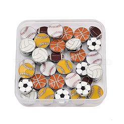 36 шт. 6 стиля эмалевых скользящих подвесок из сплава FIND-SC0010-53