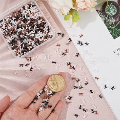 Кабошоны из смолы 800шт 4 цветов&nbsp;MRMJ-CY0001-03