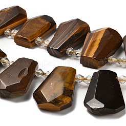 Природных тигровый глаз бисер нитей G-H078-A03-01