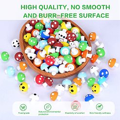 20 pz perline focali in silicone a forma di fungo&nbsp;JX901J