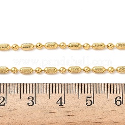 Женские ожерелья из латунных цепочек-столбиков толщиной 2.5 мм&nbsp;NJEW-B148-04G