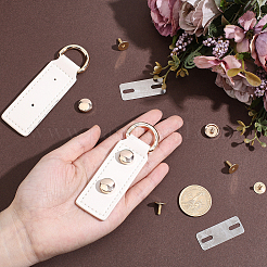 2 Beutel Rechteck Kunstleder Hängeverschlüsse DIY Kit&nbsp;DIY-CY0003-09B