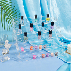 5-ярусные акриловые подставки для губной помады с 45 отверстиями ODIS-WH0030-34
