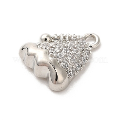 Латунные микро проложить кубического циркония подвески&nbsp;KK-P278-08P