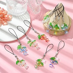 12 шт. 6-цветные акрил HJEW-CJ00077