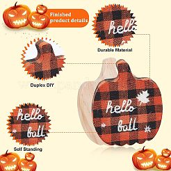 12 Stück 3 Stil Halloween Thema unbehandeltes Holz Dekoartikel&nbsp;DIY-OC0004-14