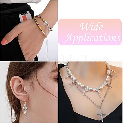 36 шт. 6 стиля бусин из нержавеющей стали 304&nbsp;STAS-CJ0002-90