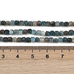 Нити натуральных бус из синего апатита G-RM2025-D47-3x3mm