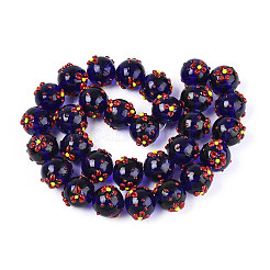 Эмалевые бусины ручной работы в технике лэмпворк LAMP-T023-23A