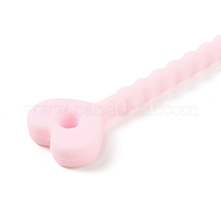 Силиконовые кабельные стяжки в форме сердца AJEW-C034-02H