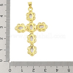 Подвески из латуни с покрытием из прозрачного кубического циркония&nbsp;KK-S380-32G-A