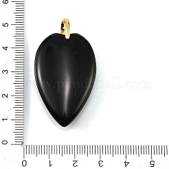 Natürlichen Obsidian Anhänger&nbsp;G-G470-02G-10