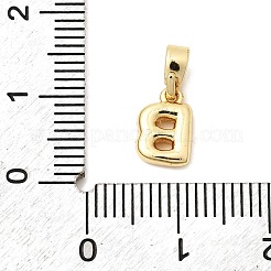 Breloques en laiton en forme de lettre&nbsp;LS-KK-G554-22G-B