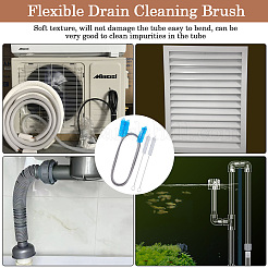 304 нержавеющая сталь pp очиститель двухсторонний эластичный шланг труба AJEW-GF0010-35