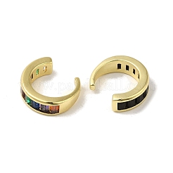 Серьги-манжеты для женщин с латунным покрытием и цирконием EJEW-C097-14G