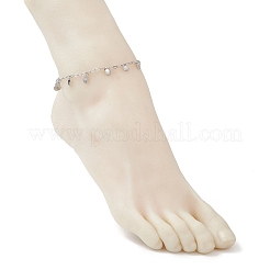 Браслеты-скрепки в форме ракушки из нержавеющей стали 304 с цепочкой&nbsp;AJEW-AN00752