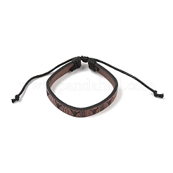 4 pz 4 stili set di braccialetti intrecciati in similpelle PU&nbsp;BJEW-P335-01C