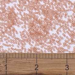 MIYUKIデリカビーズ  シリンダー  日本製シードビーズ  11/0  （db1411)透明桃  1.3x1.6mm  穴：0.8mm  約10000個/袋  50 G /袋&nbsp;SEED-X0054-DB1411
