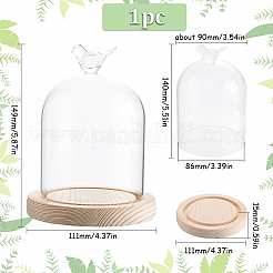 1 шт. стеклянный купол AJEW-SC0002-61A