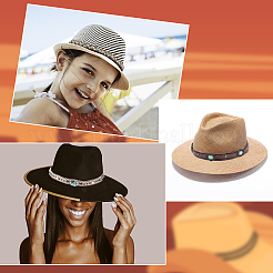 3 шт. 3 стиля ремни из искусственной кожи с бусинами для женщин AJEW-GF0005-08