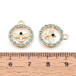 Подвески из сплава со стразами PALLOY-T091-22C-G