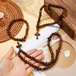 3 Stück Halsketten und Armbänder aus Holzperlen&nbsp;HJEW-DC00130