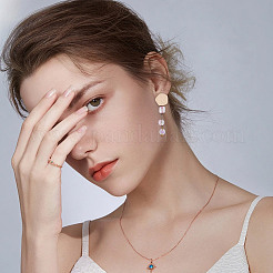 12 шт. 6 стильные латунные серьги-гвоздики KK-AR0004-01