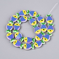 Окрашенные и нагретые стеклянные эмалевые бусины&nbsp;GLAA-T023-45M