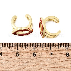 Ohrstecker aus Messing mit Mikropavé-Fassung und klaren Zirkonia&nbsp;EJEW-C186-16G