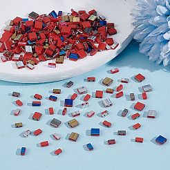 250 шт. 10 вида гальванических непрозрачных стеклянных бусин SEED-AR0001-34