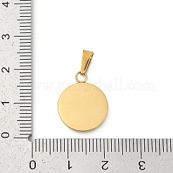 プラスチックチャーム  イオンプレーティング（IP）304ステンレス鋼製金具  月とフラットラウンド  18KGP本金メッキ  17.5x14x2mm  穴：5.5x3mm&nbsp;STAS-P378-02G