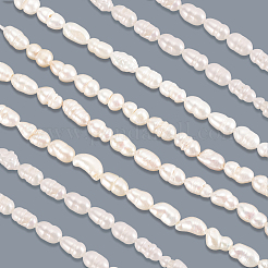 2 нити натурального культивированного пресноводного жемчуга класса А PEAR-LT0001-13