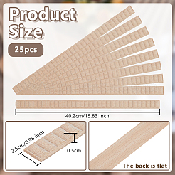 25 Stück Holzdeckenleiste&nbsp;AJEW-OC0014-96B